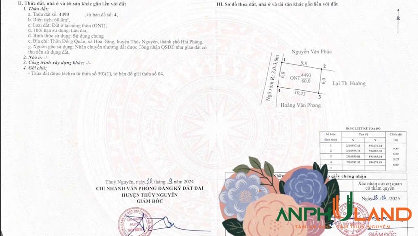 Chị gái gửi bán lô đất đẹp tại TDP Đồng Quán, phường Thuỷ Nguyên (Hoa Động), TP Hải Phòng