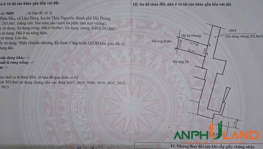 Chính chủ gửi bán nhanh lô đất tại phường Thiên Hương (Lâm Động), TP Hải Phòng