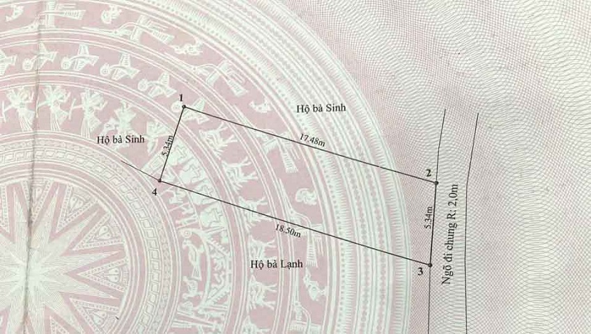 Chuyển nhượng lô đất đẹp tại Phường Lê Ích Mộc ( xã Cao Nhân), TP Hải Phòng