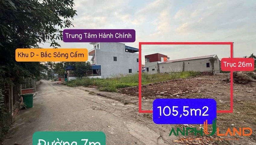 Cần bán lô đẹp đất 105.5m2 tại Phường Thủy Nguyên ( xã Dương Quan), TP Hải Phòng