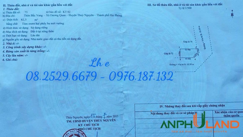 Bán lô góc siêu VIP tại TĐC VSIP 1, phường Thuỷ Nguyên, TP Hải Phòng