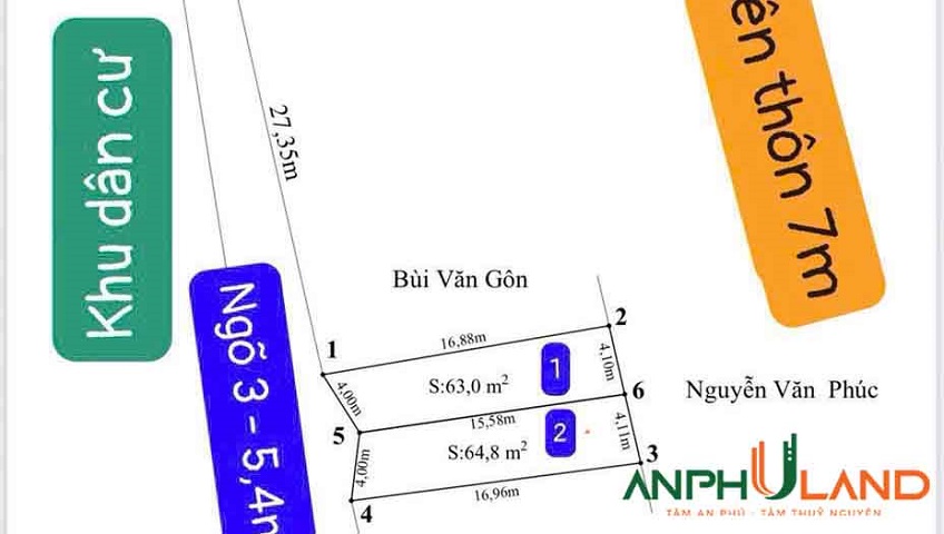 Cần bán 2 lô F0 phường Thủy Nguyên ( xã Dương Quan), TP Hải Phòng