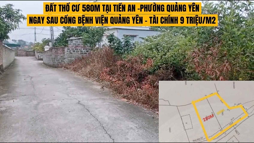 Cần bán gấp lô đất đẹp, giá rẻ tại Phường Tiền An, Quảng Yên, Quảng Ninh