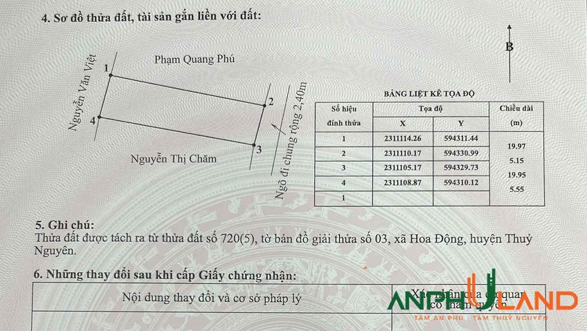 Cần bán lô đất đẹp tại phường Thủy Nguyên ( xã Hoa Động), TP Hải Phòng