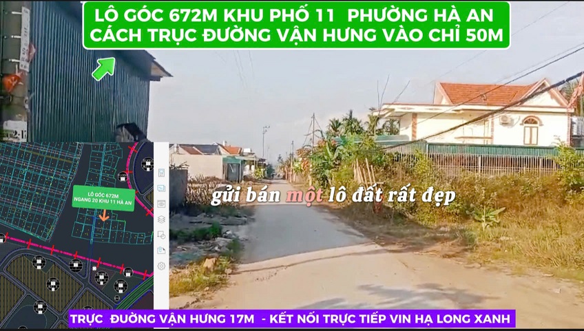 Cần bán lô góc vàng khu phố 11, Phường Hà An, Quảng Yên, Quảng Ninh
