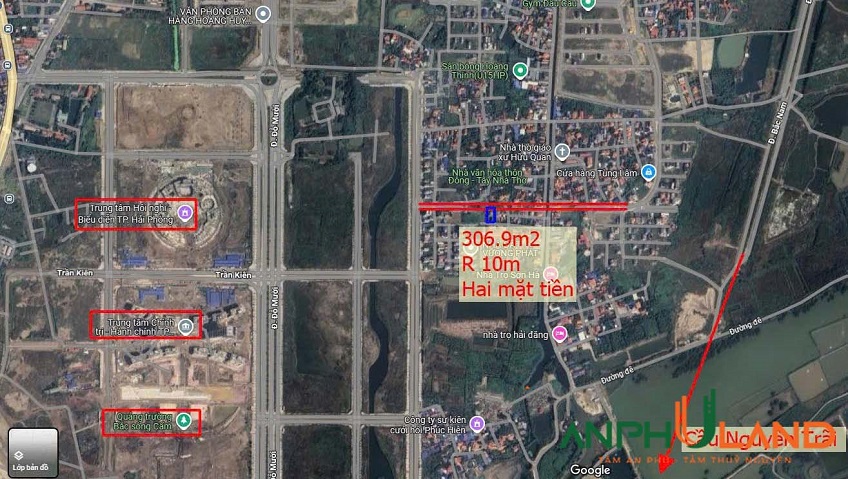 Chính chủ bán lô đất 2 mặt tiền Trung tâm Hành chính mới, phường Thuỷ Nguyên, TP Hải Phòng