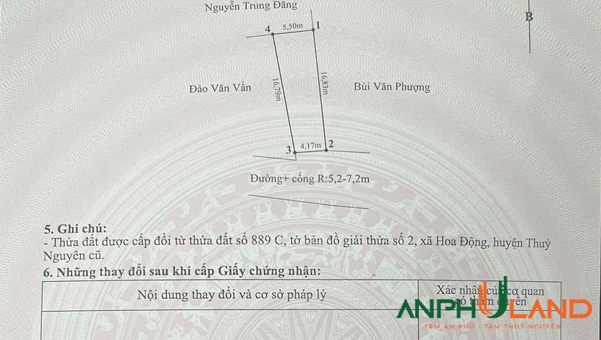 Chào bán lô 81m2 siêu đẹp tại trục thông Phường Thủy Nguyên ( xã Hoa Động), TP Hải Phòng