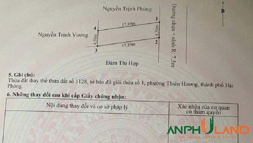 Bán lô đất mặt đường trải nhựa phường Thiên Hương (Lâm Động), TP Hải Phòng