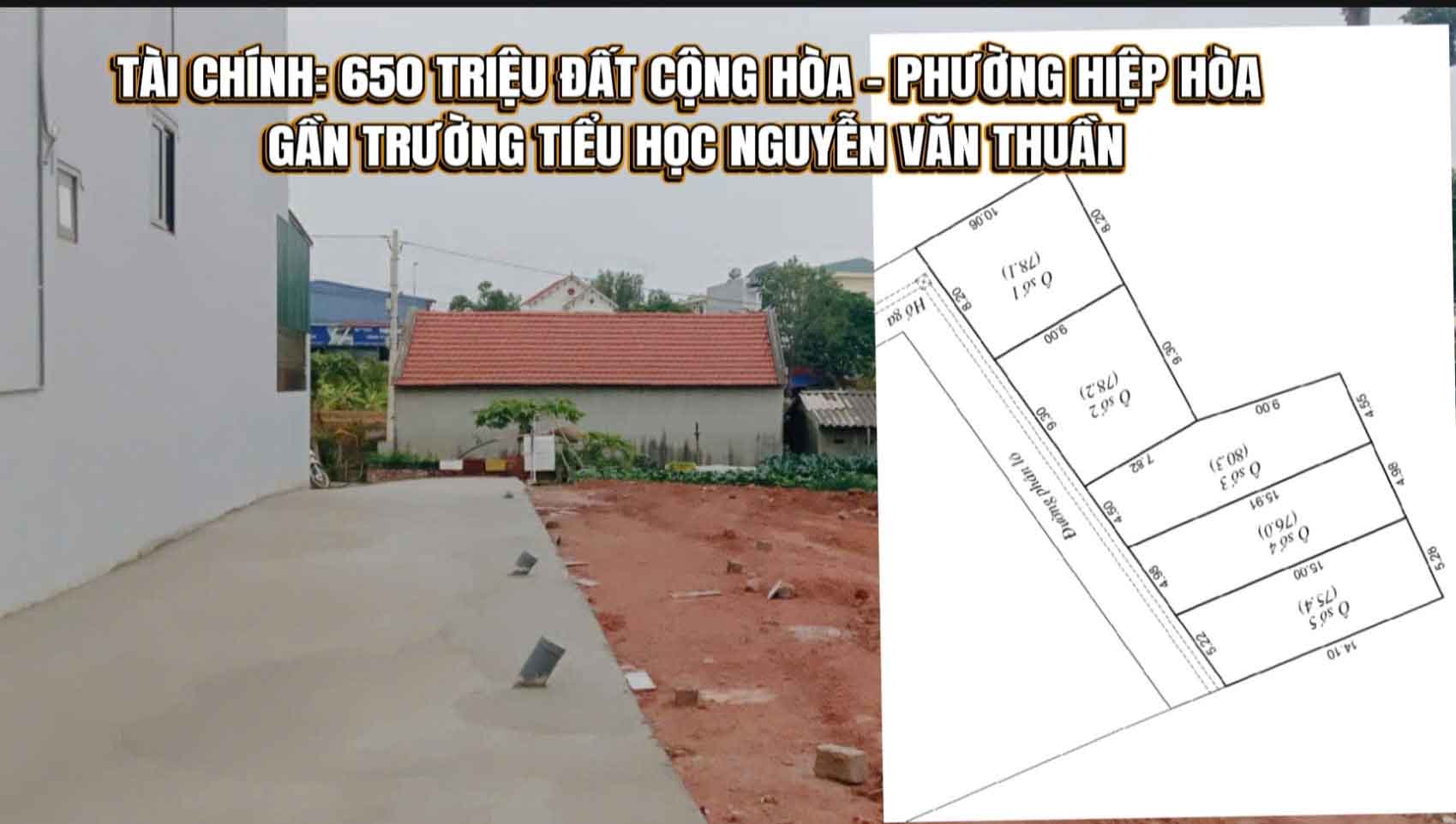 Cơ hội sở hữu đất trung tâm Cộng Hòa, Phường Hiệp Hòa, Quảng Yên, Quảng Ninh