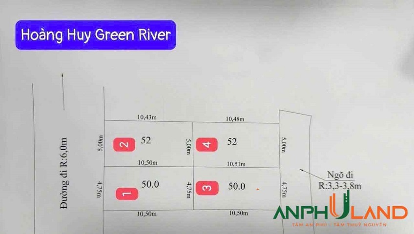 Mở Bán 4 lô F0, Phường Thủy Nguyên (xã Hoa Động), TP Hải Phòng