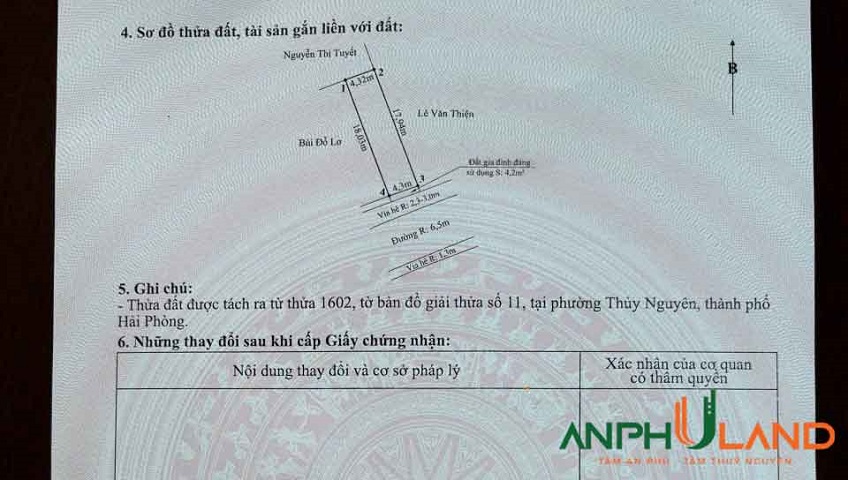 Cần bán lô đất trục đường liên xã Phường Thủy Nguyên ( xã Dương Quan), TP Hải Phòng