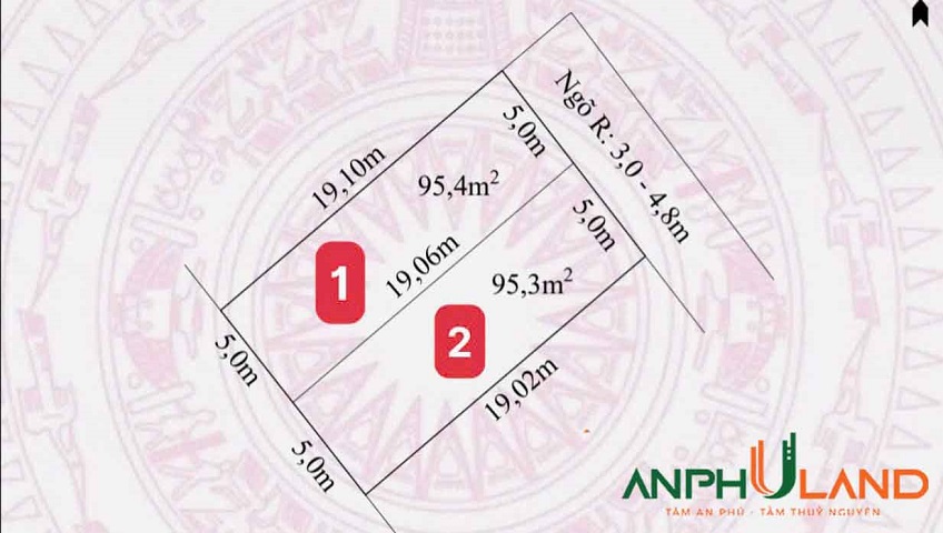 Chào bán 2 lô diện tích lớn, vị trí đẹp tại Phường Lưu Kiếm ( xã Cao Nhân), TP Hải Phòng