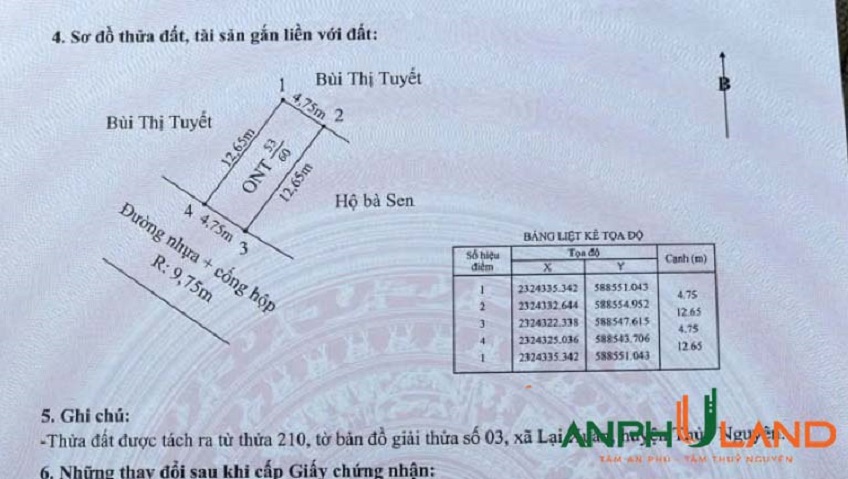 Bán 1 lô 60m² trục liên xã Việt Khê (Lại Xuân), TP Hải Phòng