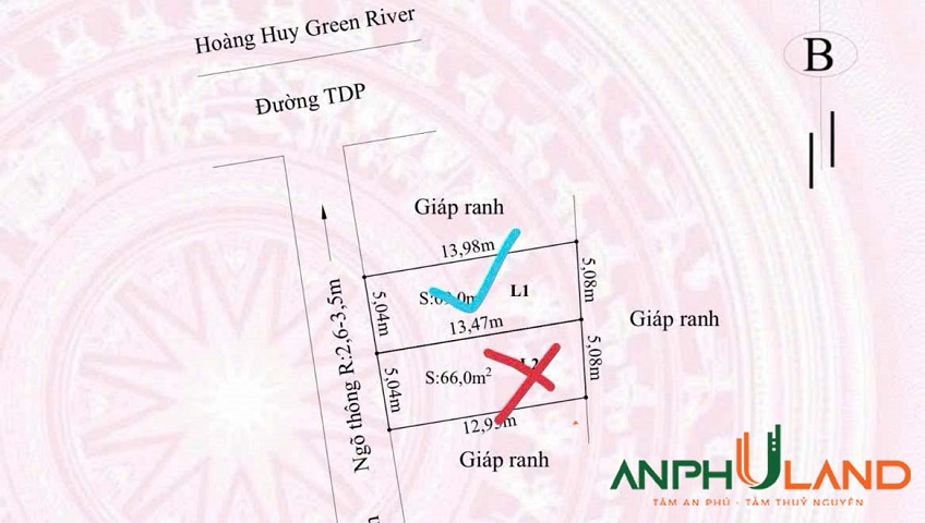 Chào bán duy nhất 1 lô F0 phường Thuỷ Nguyên (Hoa Động), TP Hải Phòng