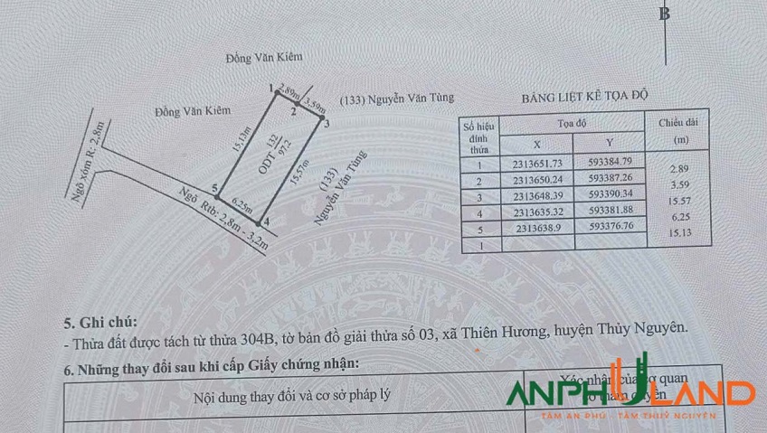 Bán đất tặng căn nhà cấp 4 phường Thiên Hương, TP Hải Phòng