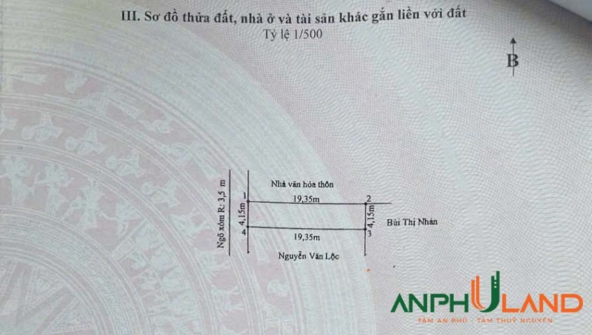 Chính chủ chào bán lô đất tại phường Thuỷ Nguyên (Tân Dương), TP Hải Phòng