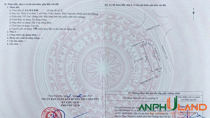 Chào bán duy nhất lô góc 18LK8 trục chính đấu giá Thuỷ Triều, phường Hoà Bình, TP Hải Phòng