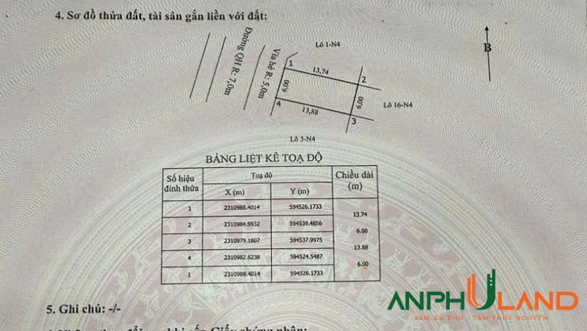 Bán lô đất đấu giá Bái Trong, phường Thuỷ Nguyên, TP Hải Phòng