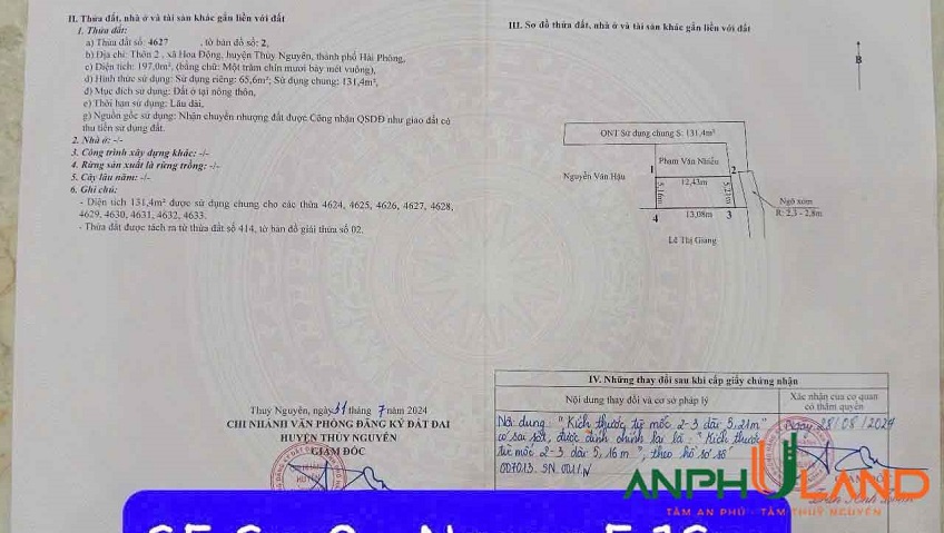 Cần bán lô đất siêu đẹp tại TDP Đường Đá, Phường Thủy Nguyên, TP Hải Phòng