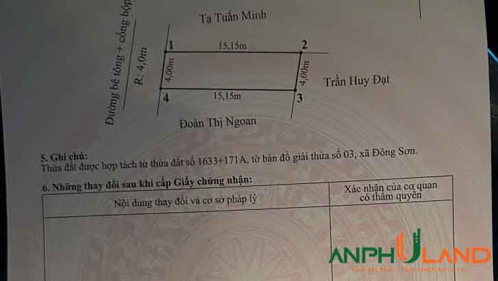 Cần bán lô đất đẹp tại Phường Lưu Kiếm ( xã Đông Sơn), TP Hải Phòng