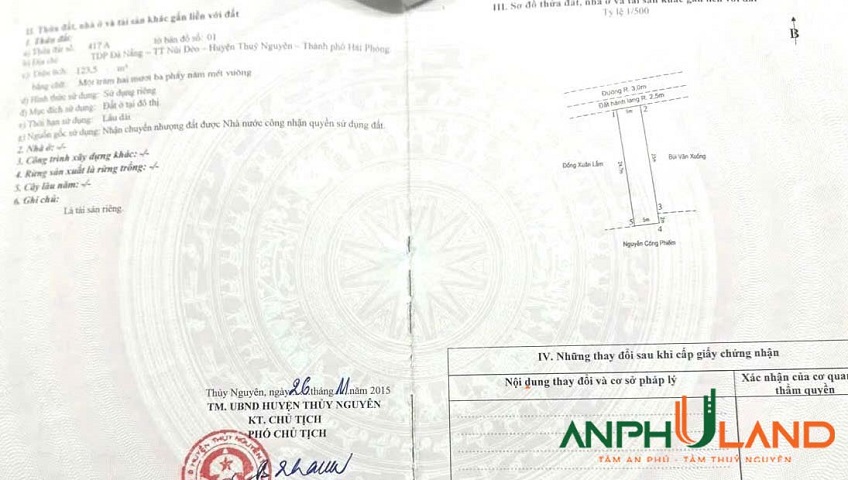 Chuyển nhượng nhà 3 tầng Đồi 34A, phường Thuỷ Nguyên, TP Hải Phòng