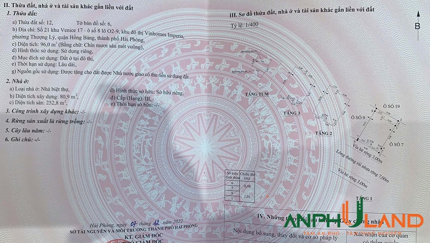 Chuyển nhượng căn nhà Vinhomes Imperia, phường Hồng Bàng, TP Hải Phòng