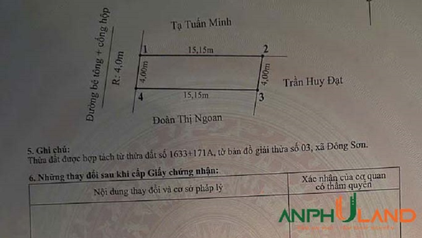 Bán lô đất giá mềm tại phường Lưu Kiếm (Đông Sơn), TP Hải Phòng