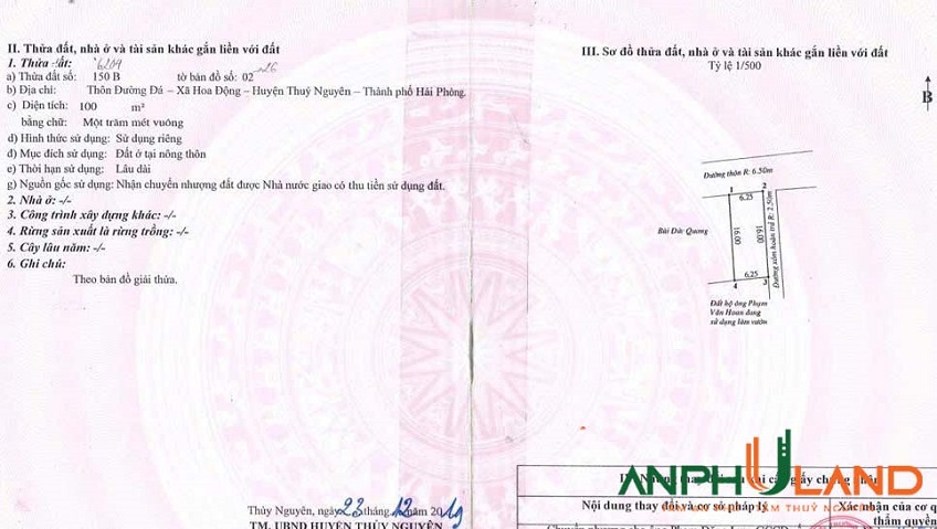 Chuyển nhượng lô góc siêu đẹp tại phường Thuỷ Nguyên (Hoa Động), TP Hải Phòng