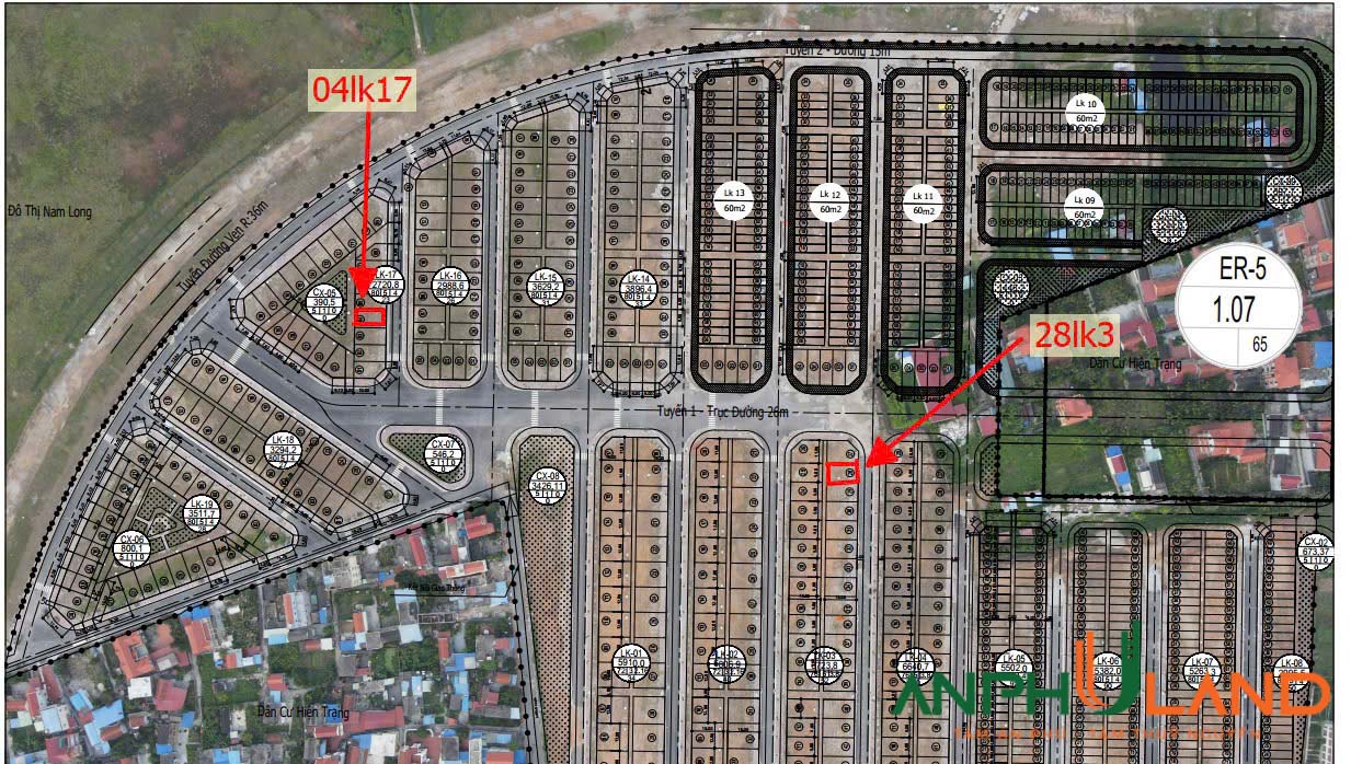 Chào bán lô 28LK03 và 4LK17 tại khu TĐC Áp Tràn, phường Thuỷ Nguyên, TP Hải Phòng