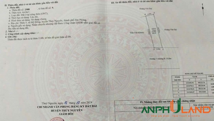 Chính chủ gửi bán lô đất siêu VIP tại phường Lê Ích Mộc (Mỹ Đồng), TP Hải Phòng