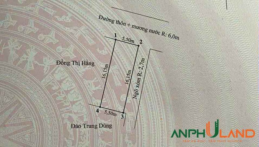 Bán lô 88.5m² trục trải nhựa thông tại trung tâm P. Thủy Nguyên ( xã Hoa Động), TP Hải Phòng