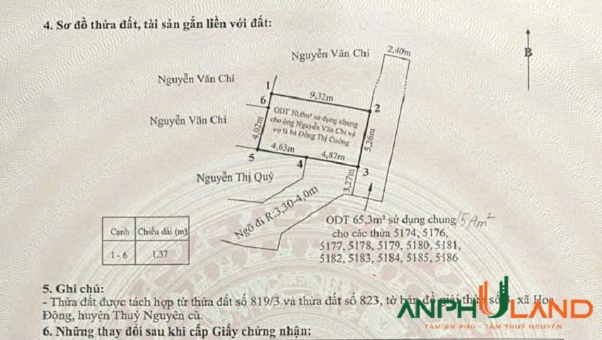 Chuyển nhượng lô đất TDP Bái Ngoài, phường Thuỷ Nguyên, TP Hải Phòng