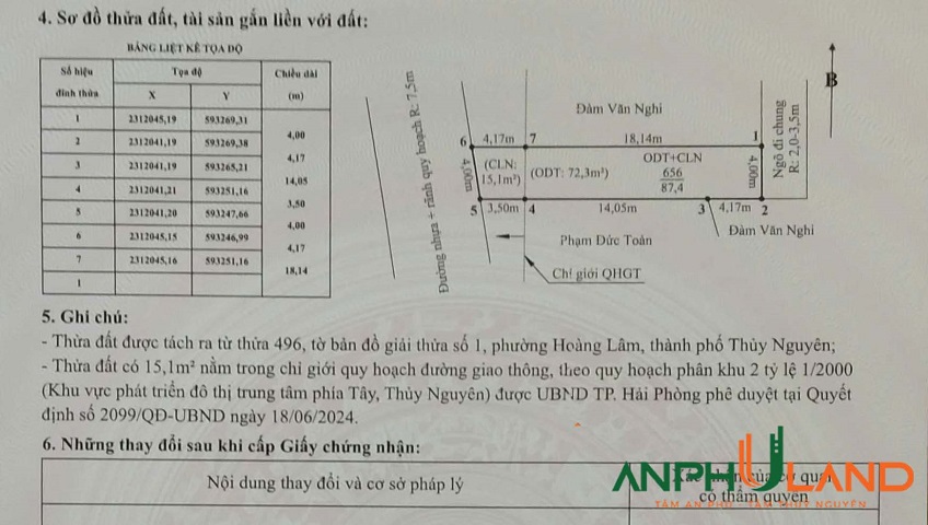 Bán lô đất hàng hiếm trục liên tổ dân phố tại phường Thiên Hương (Lâm Động), TP Hải Phòng