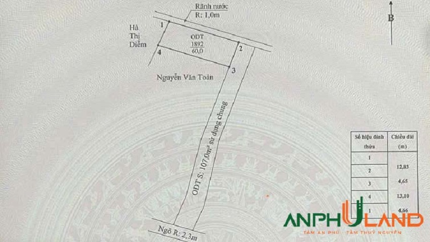 Chính chủ gửi bán 1 lô đất ngõ tô tô tại phường Thiên Hương, TP Hải Phòng