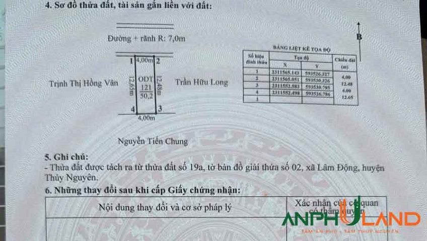 Bán lô đất hàng cực đẹp tại phường Thiên Hương ( xã Lâm Động), TP Hải Phòng
