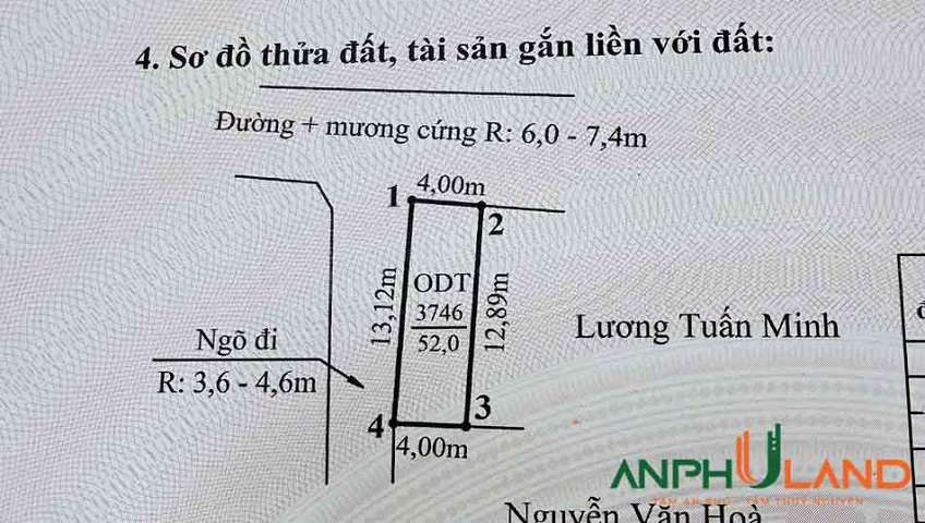 Chuyển nhượng lô đất 52 m2 Phường Thủy Nguyên ( xã Tân Dương), TP Hải Phòng