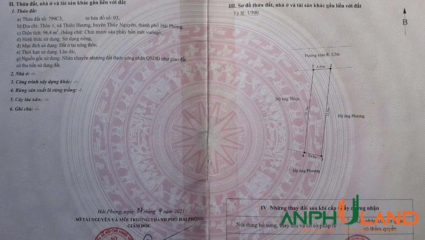 Chỉ nhô 2 tỷ xíu xiu sở hữu ngay 96,4m² tại phường Thiên Hương, TP Hải Phòng