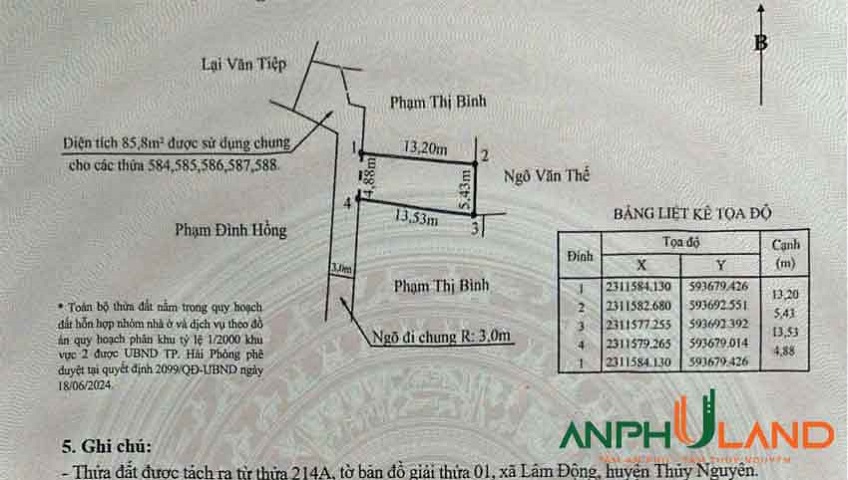 Cần bán hàng đẹp tại TDP Đông, Phường Thiên Hương, TP Hải Phòng