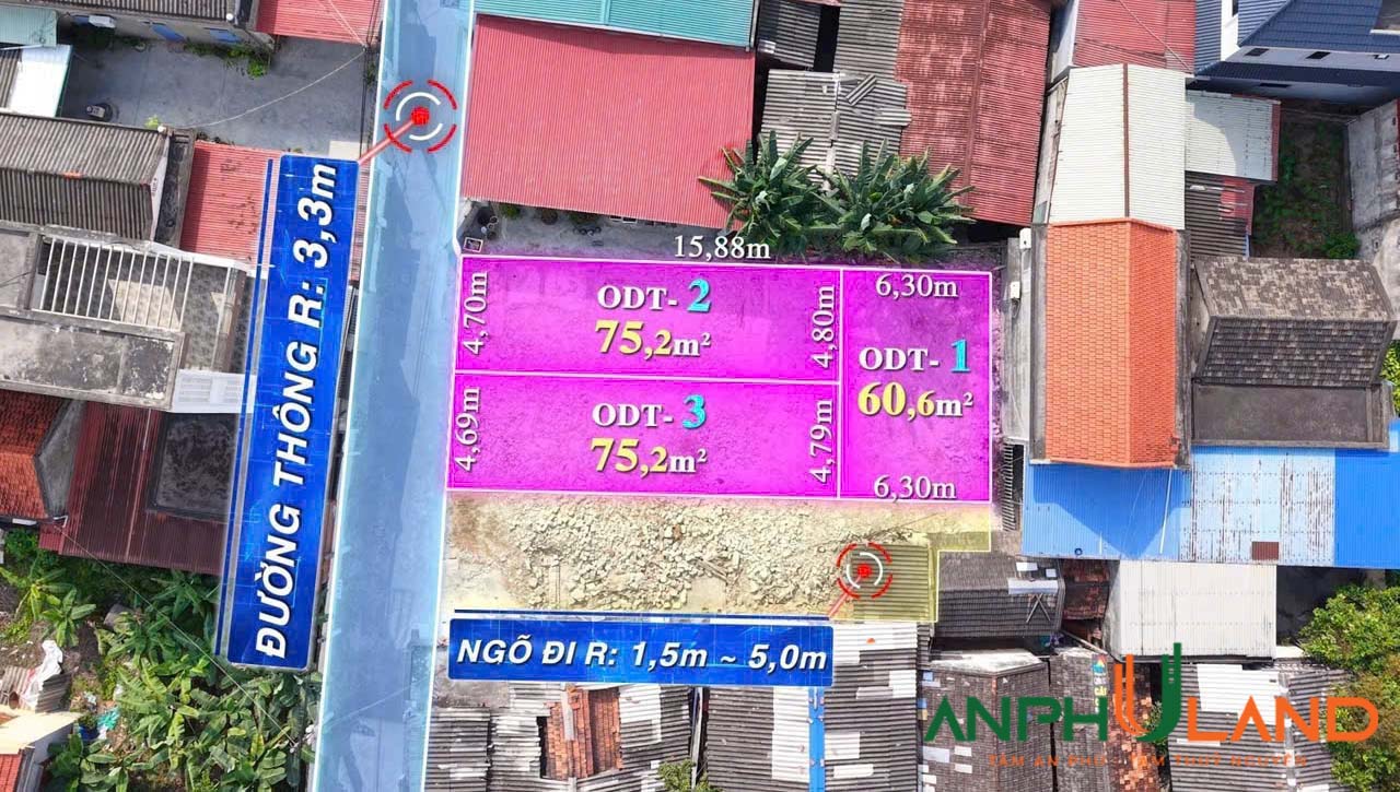 Chính chủ gửi bán lô góc tại TDP 6, phường Thiên Hương , TP Hải Phòng 