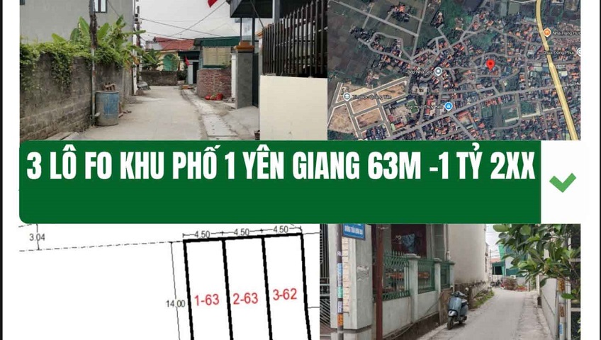 Cần bán lô đất trung tâm khu phố 1 Yên Giang, Phường Quảng Yên, Quảng Ninh