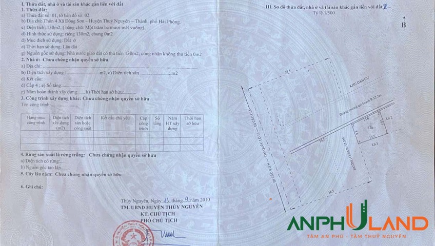 Chào bán lô góc đẹp ngay mặt đường QL10 phường Lưu Kiếm (Đông Sơn), TP Hải Phòng