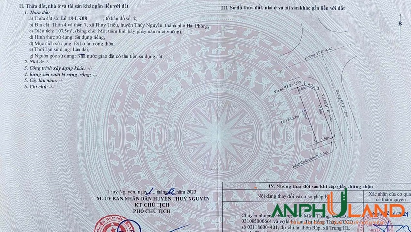 Chào bán lô góc 18LK08 trục chính đấu giá Thuỷ Triều, phường Hoà Bình, TP Hải Phòng