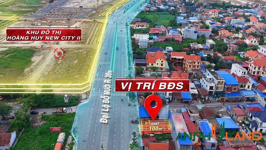 Bán lô đất 100m² mặt đường Đỗ Mười, phường Thuỷ Nguyên, TP Hải Phòng