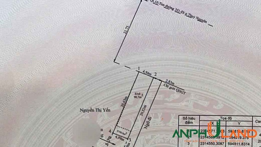 Cần bán lô góc mặt đường 351, Phường Thủy Nguyên, TP Hải Phòng