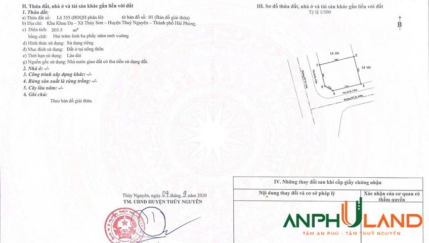 Bán lô góc biệt thự Khau Da, phường Thuỷ Nguyên, TP Hải Phòng