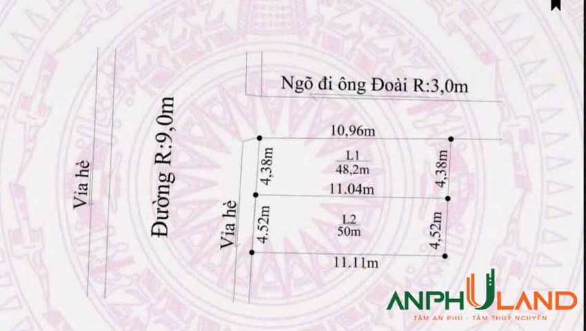 Chào bán lô góc mặt đường Phường Thủy Nguyên (xã Hoa Động), TP Hải Phòng