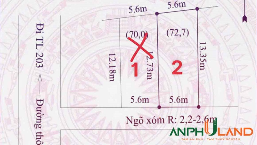 Cần bán cắt lỗ 72.7 m2 tại phường Thủy Nguyên (xã Hoa Động), TP Hải Phòng