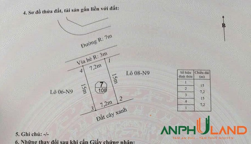 Bán lô đất hàng hiếm view công viên khu đấu giá An Lư, phường Hoà Bình, TP Hải Phòng