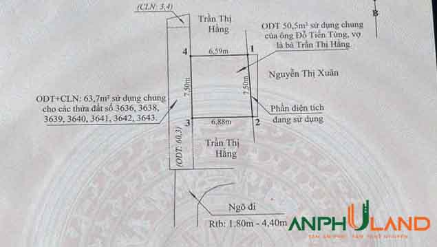 Cần bán lô đất sẵn bìa tại Phường Thủy Nguyên (xã Tân Dương), TP Hải Phòng