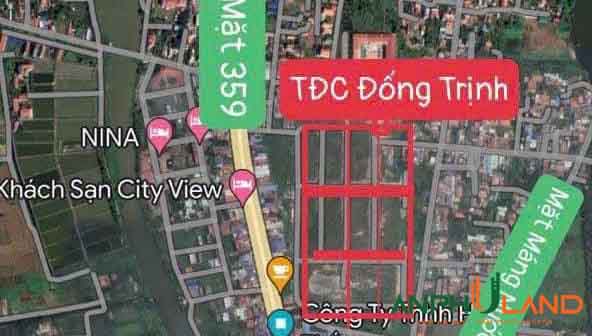Bán lô đất TĐC Đống Trịnh, tuyến 2 TL 359 Phường Thủy Nguyên (xã Tân Dương), TP Hải Phòng